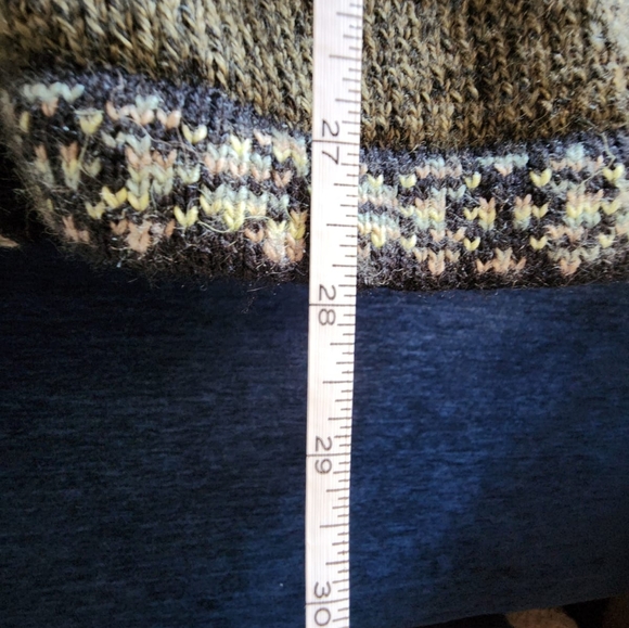 Alpaca Imports Hooded Zip Up Sweater Men's US Large* Olive Green - Picture 9 of 10